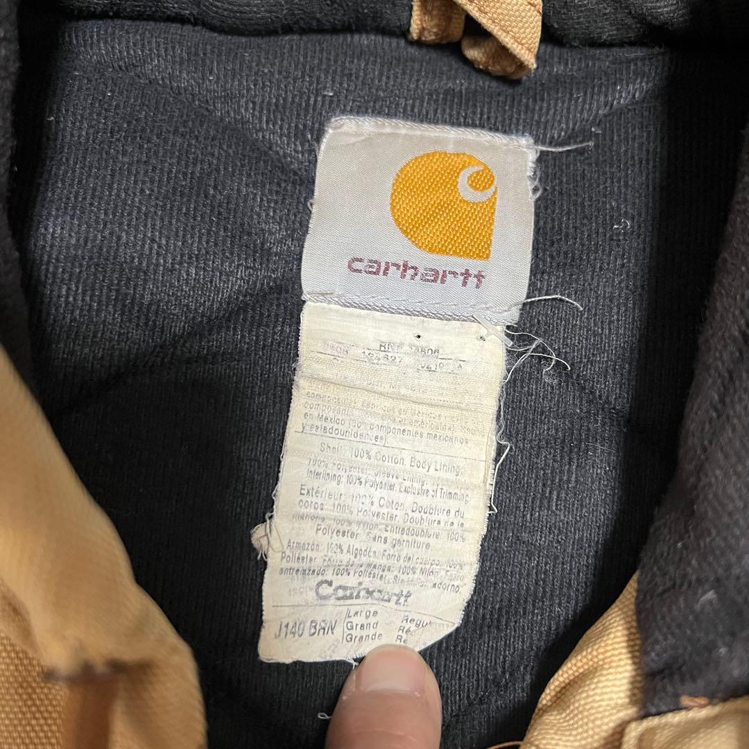 90s Carhartt カーハート ダックアクティブジャケット ベージュ ボロ