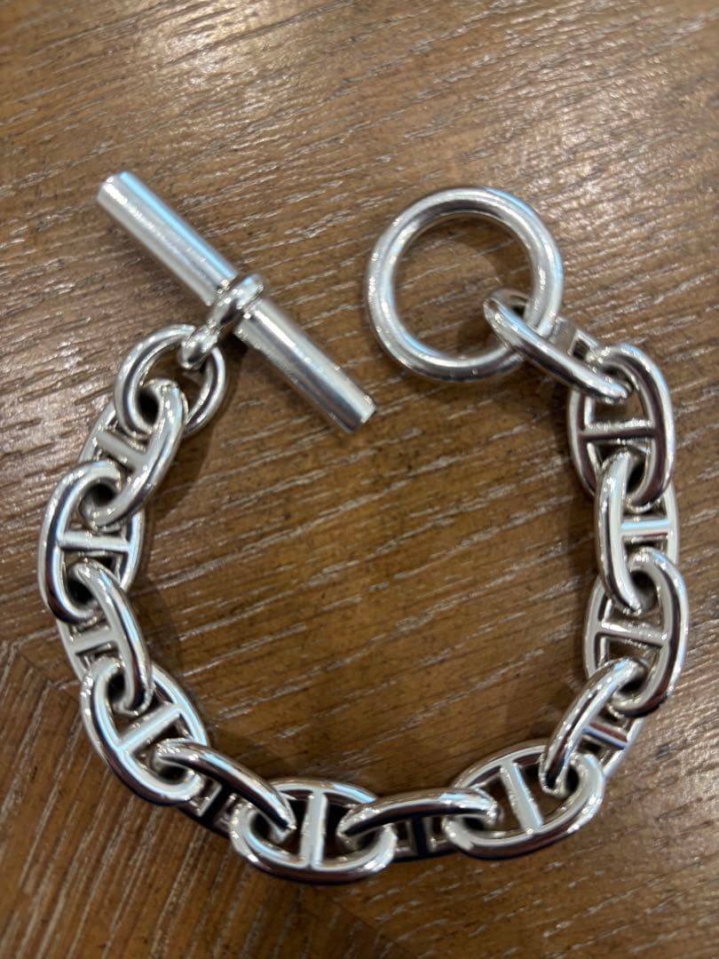 【付属品完備】エルメス シェーヌダンクル TGM 13コマ シルバー925