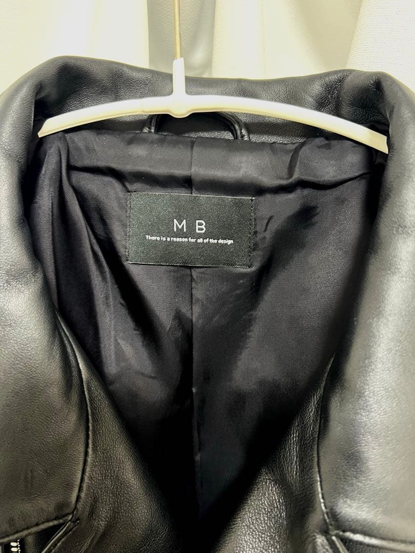 MBハイエンドレザーダブルライダースジャケット　Mサイズ