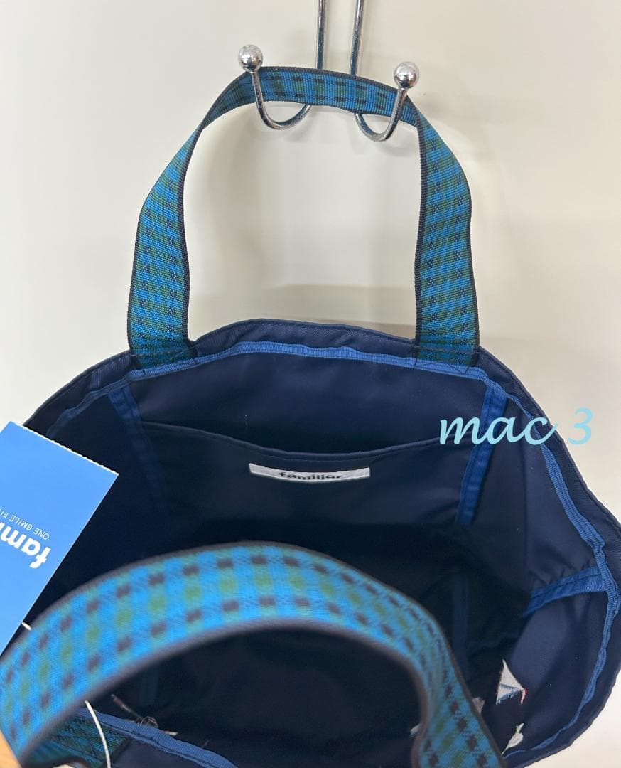 新品〈紀ノ国屋 × familiar〉バッグ ◆縦26×横32×マチ10cm