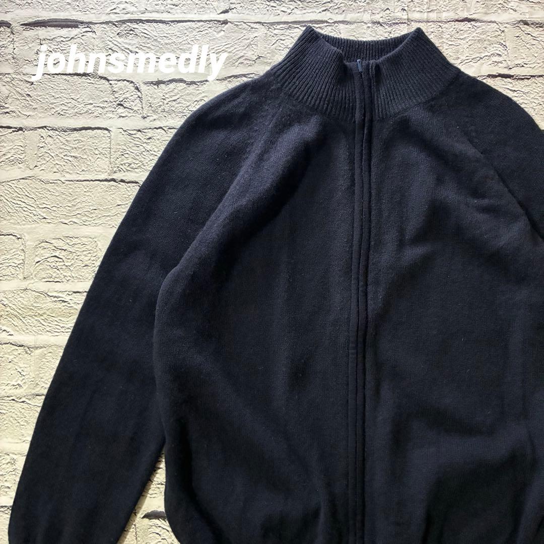 johnsmedly ドライバーズニット ウール M ダークネイビー