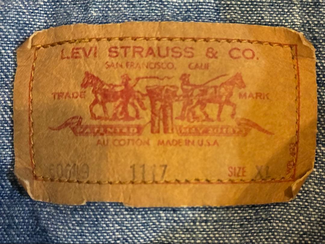 70s リーバイス Levi's ダンガリー デニムシャ USA製　XL