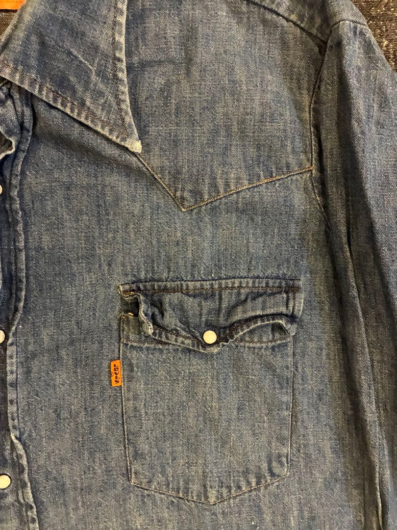 70s リーバイス Levi's ダンガリー デニムシャ USA製　XL