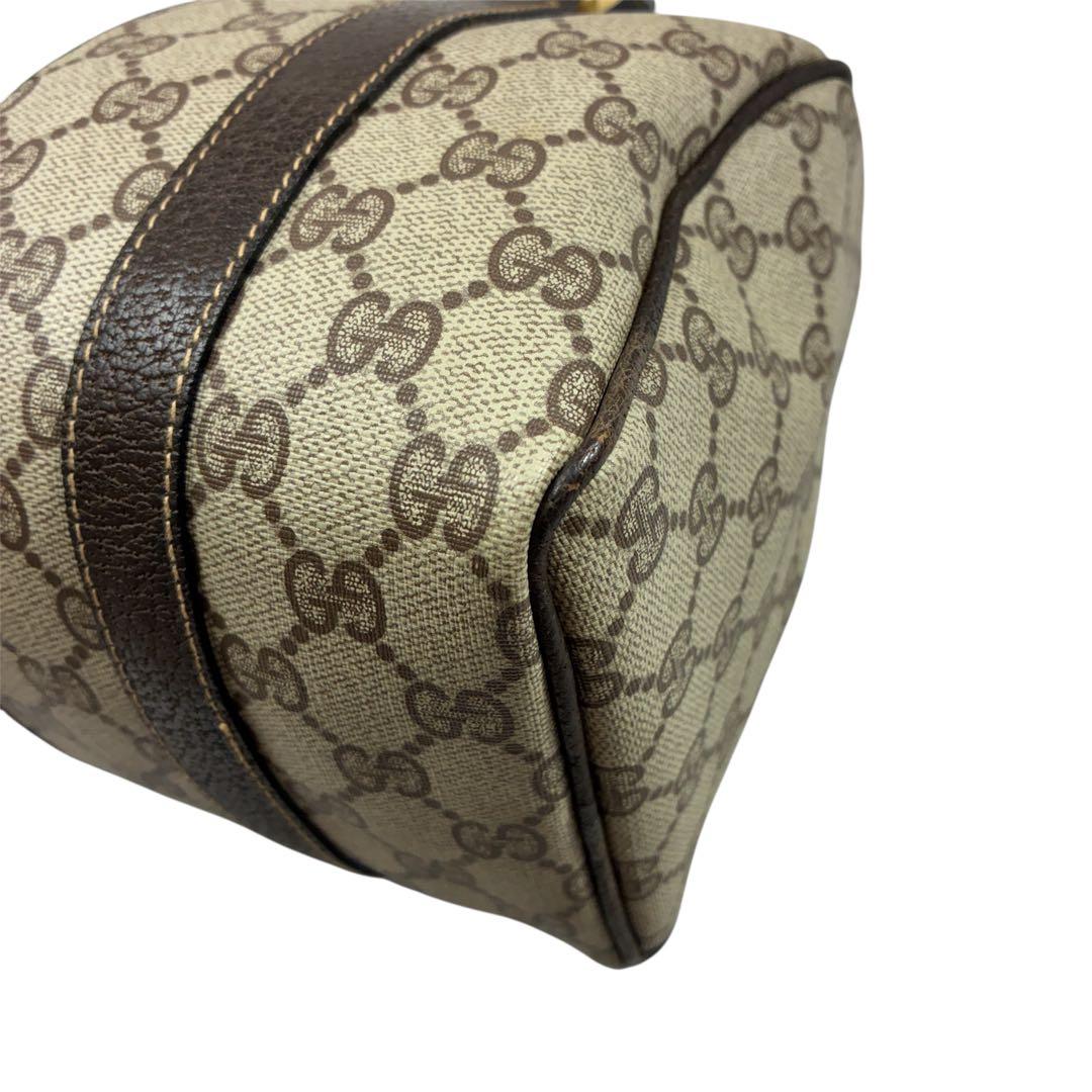 美品✨GUCCI オールドグッチミニボストン シマ シェリーライン