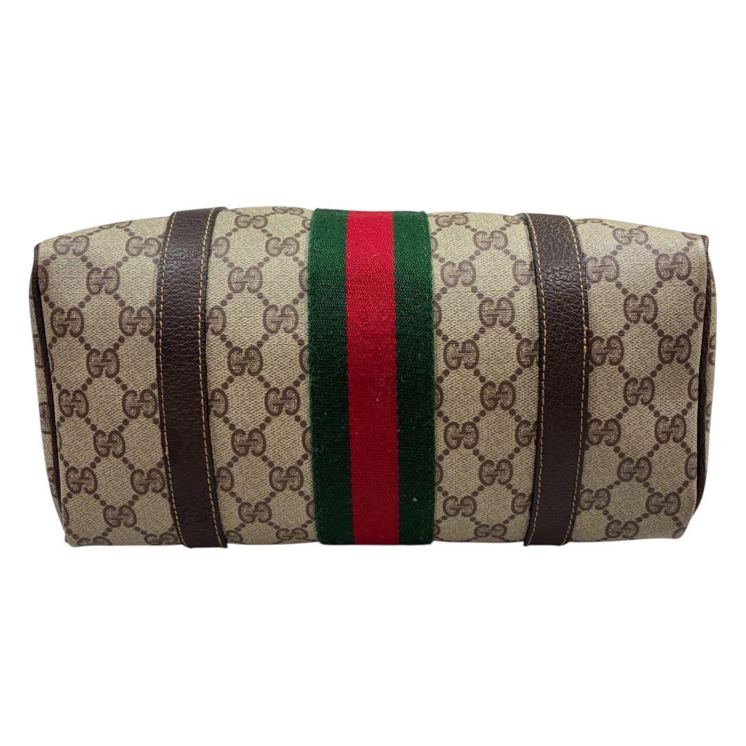 美品✨GUCCI オールドグッチミニボストン シマ シェリーライン