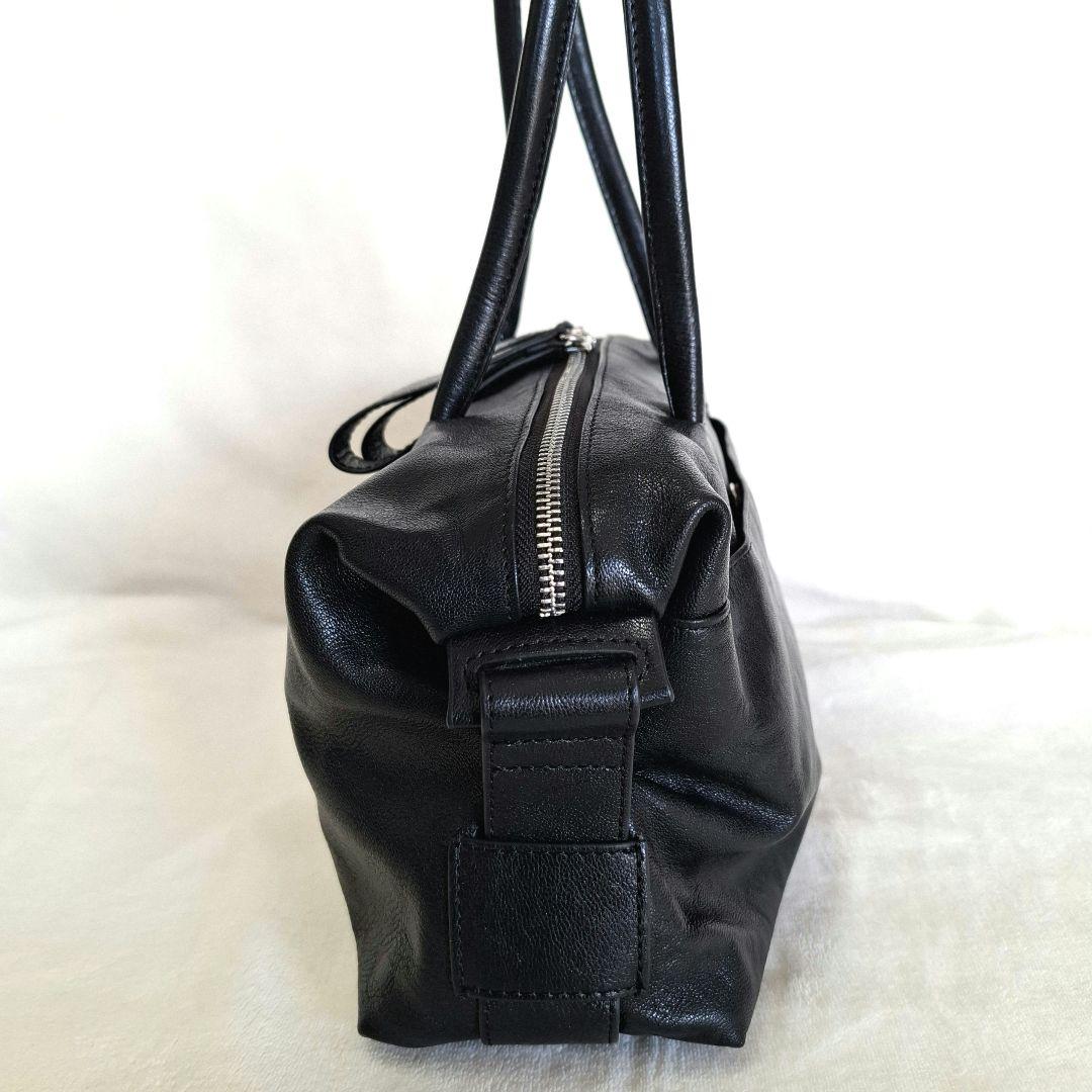 【本革】ear PAPILLONNER ロングハンドルボストンバッグ ブラック