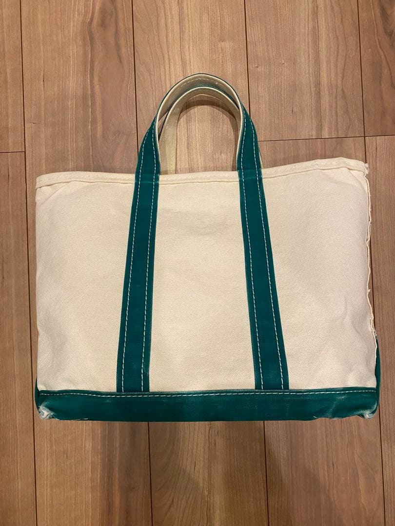 W*X様 80s エルエルビーン　トートバッグ　2色タグ グリーン　M