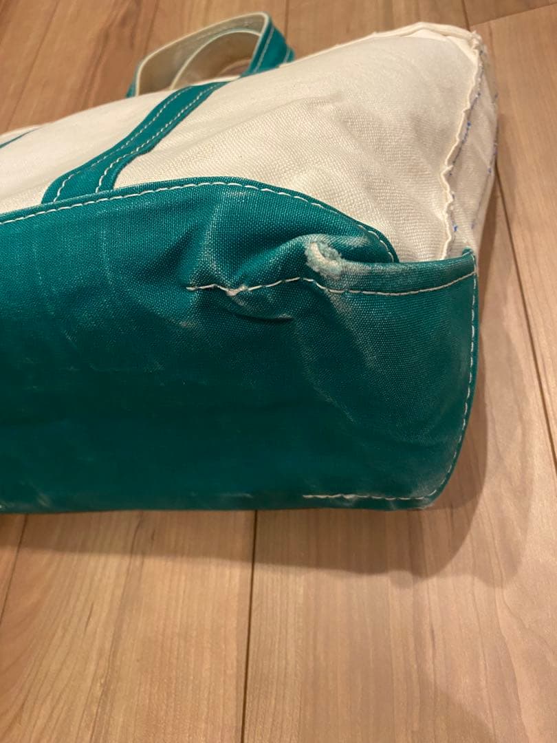 W*X様 80s エルエルビーン　トートバッグ　2色タグ グリーン　M