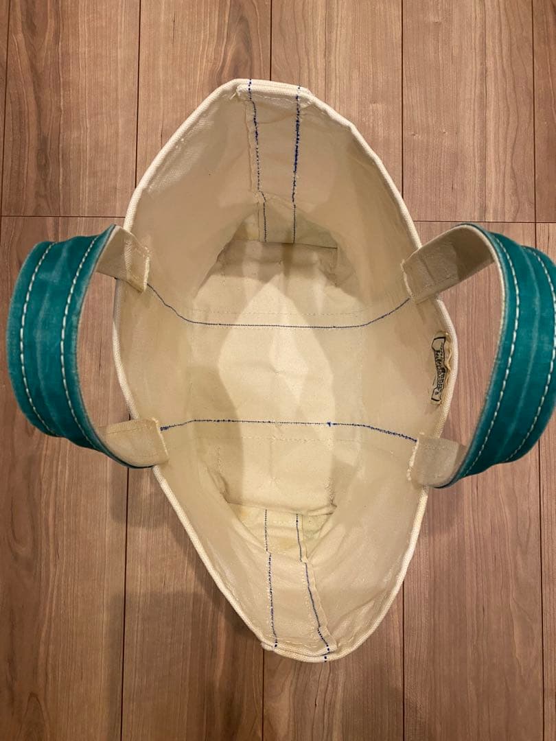 W*X様 80s エルエルビーン　トートバッグ　2色タグ グリーン　M