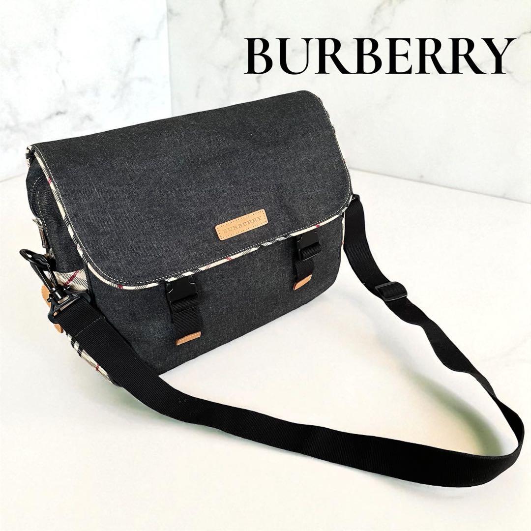 美品 BURBERRY メッセンジャーバッグ ショルダーバッグ ノバチェック