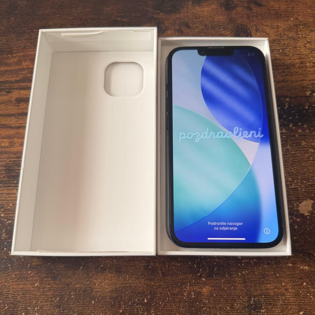 Apple iPhone 14 ブラック 本体 箱 Lightningケーブル付