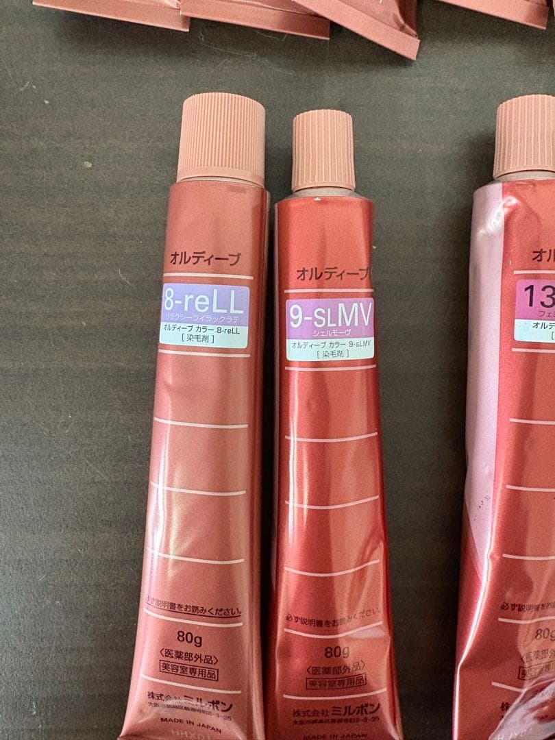 新品　ミルボン　オルディーブ　ヘアカラー剤　まとめて38本/C-2
