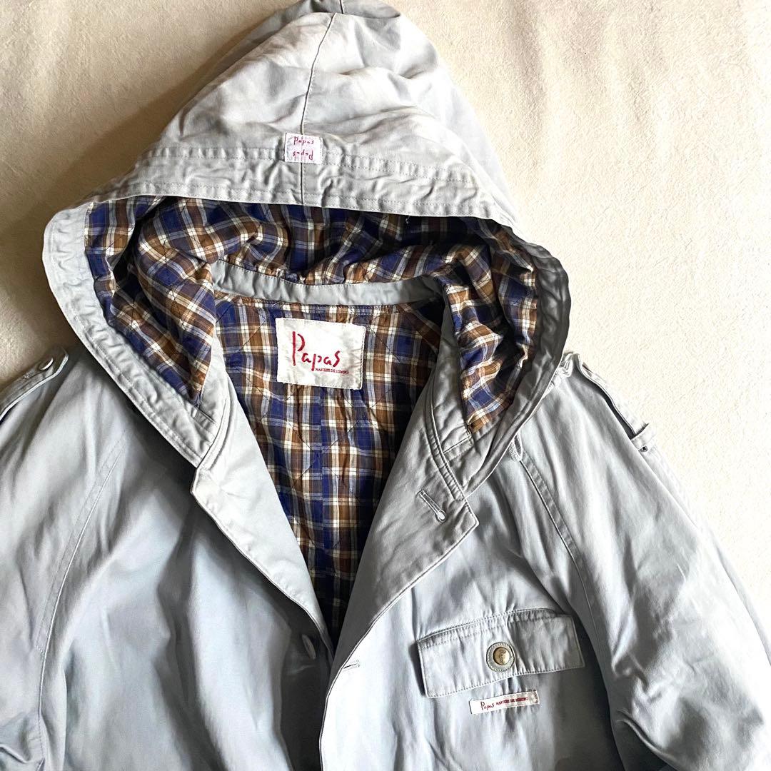 Papas パパス ミリタリーコート モッズコート 春カラー