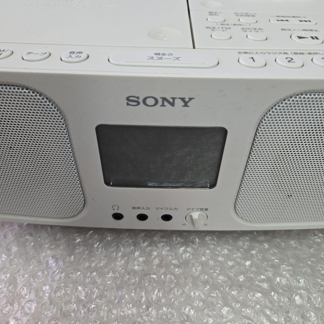 動作確認済み　SONY CDラジオカセットレコーダー CFD-S401(W)