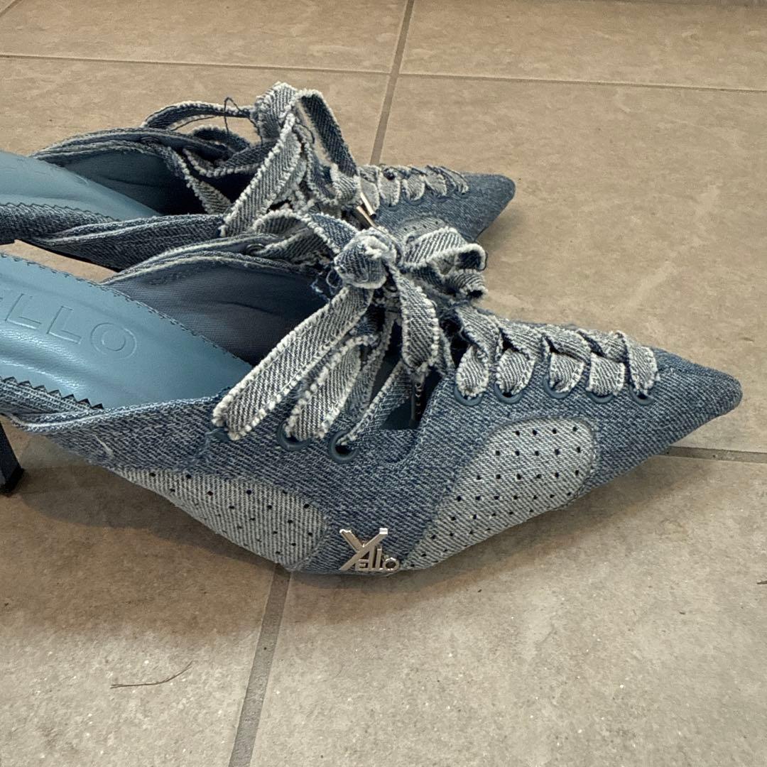 yello ミュール デニム　サンダル