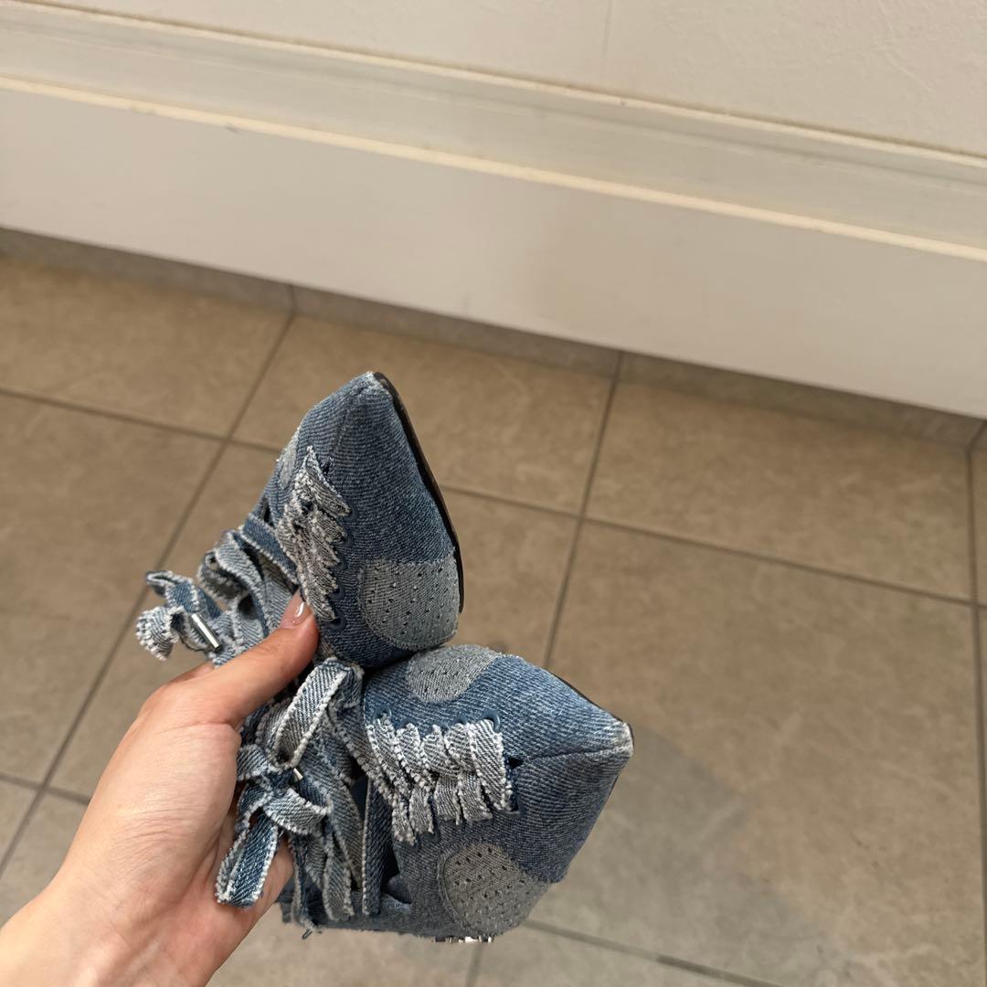 yello ミュール デニム　サンダル