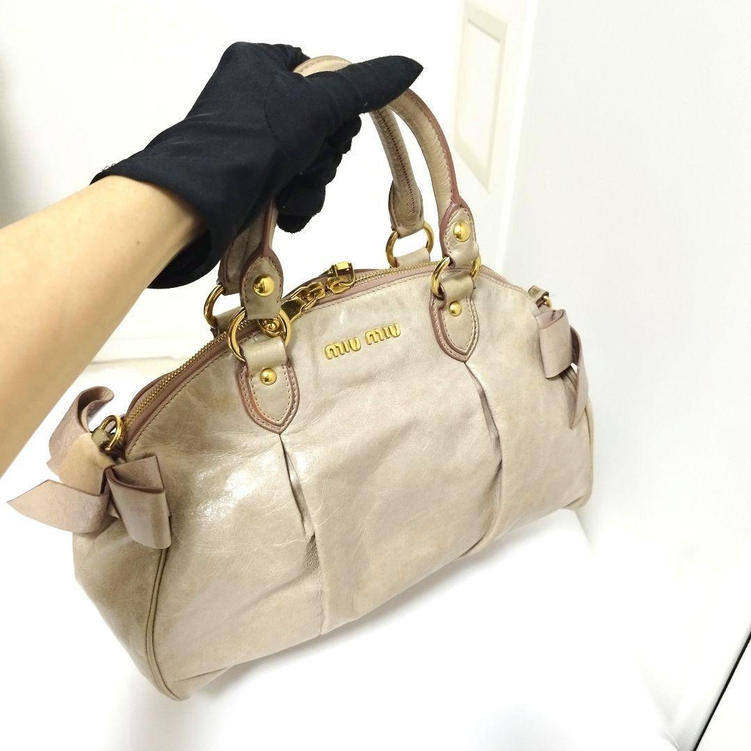 美品☆　MIUMIU　2way Archive vittelo lux