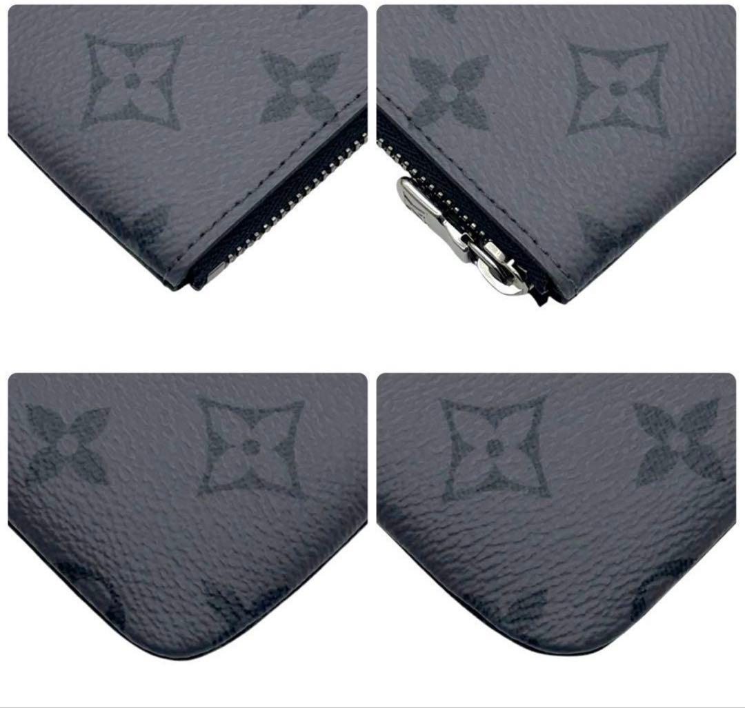 【超極美品】ルイヴィトン モノグラム エクリプス ポシェット クレ 小銭