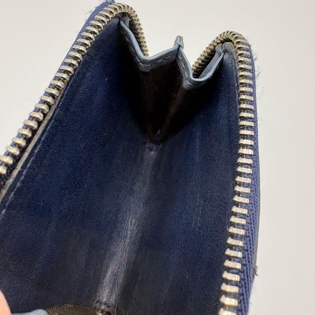 レザー ケース GGロゴ ネイビーと青