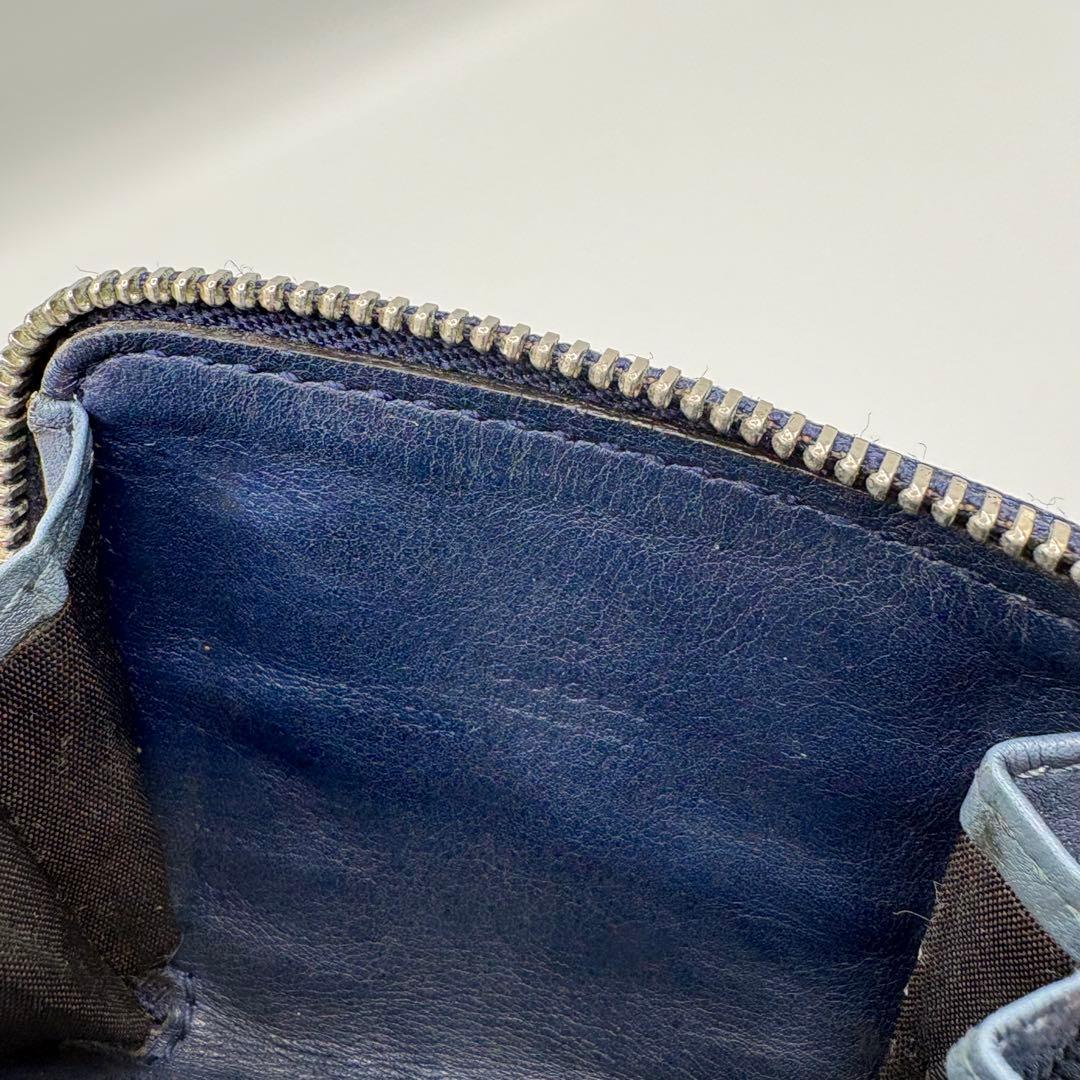 レザー ケース GGロゴ ネイビーと青