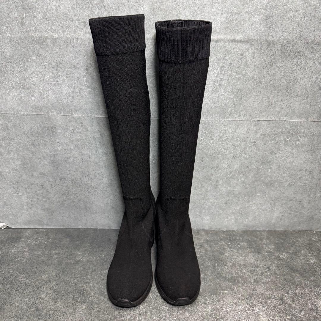 【極美品】＋diana ハイウェッジ ストレッチブーツ　ロングブーツ　23.5