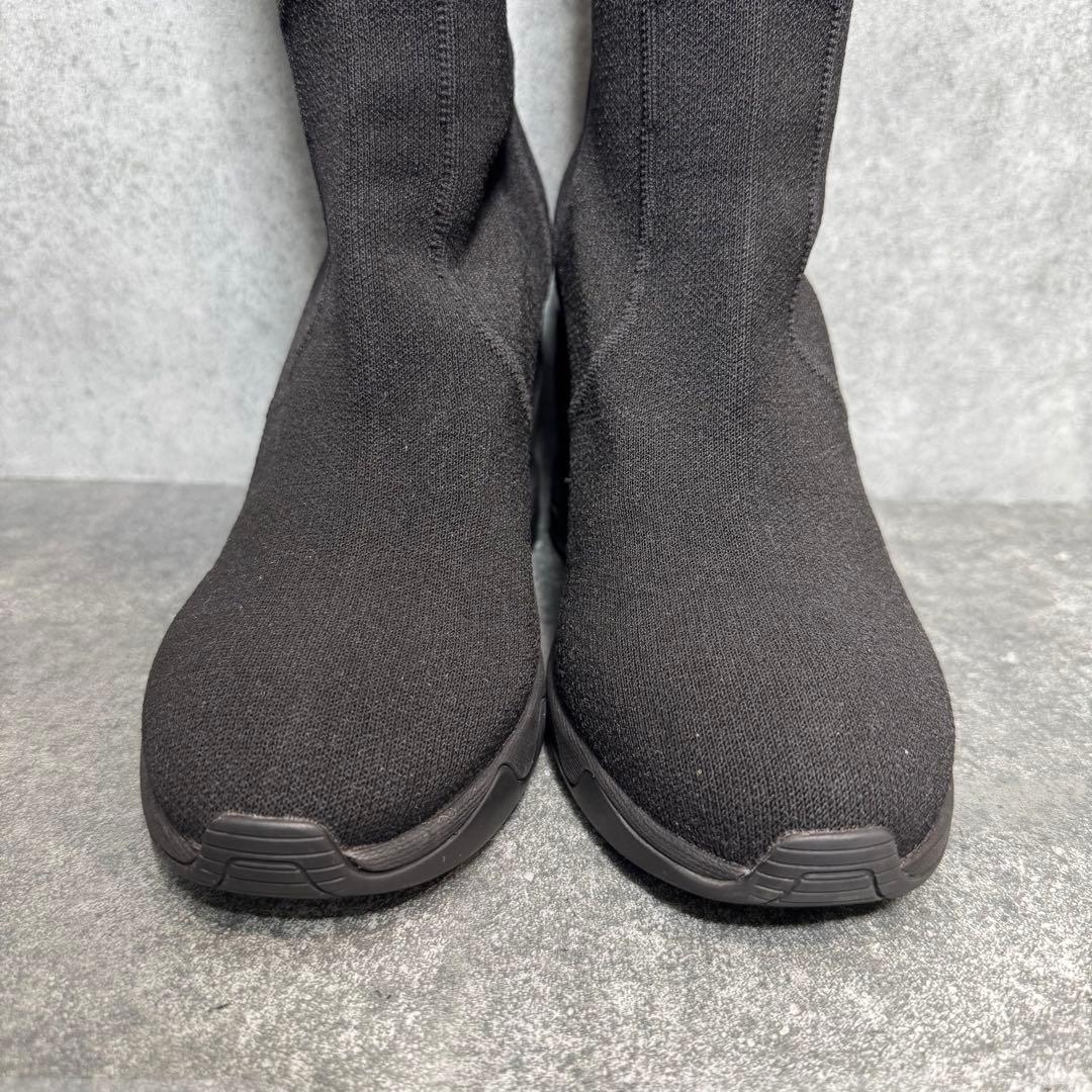 【極美品】＋diana ハイウェッジ ストレッチブーツ　ロングブーツ　23.5