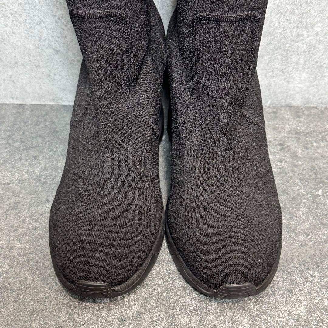 【極美品】＋diana ハイウェッジ ストレッチブーツ　ロングブーツ　23.5