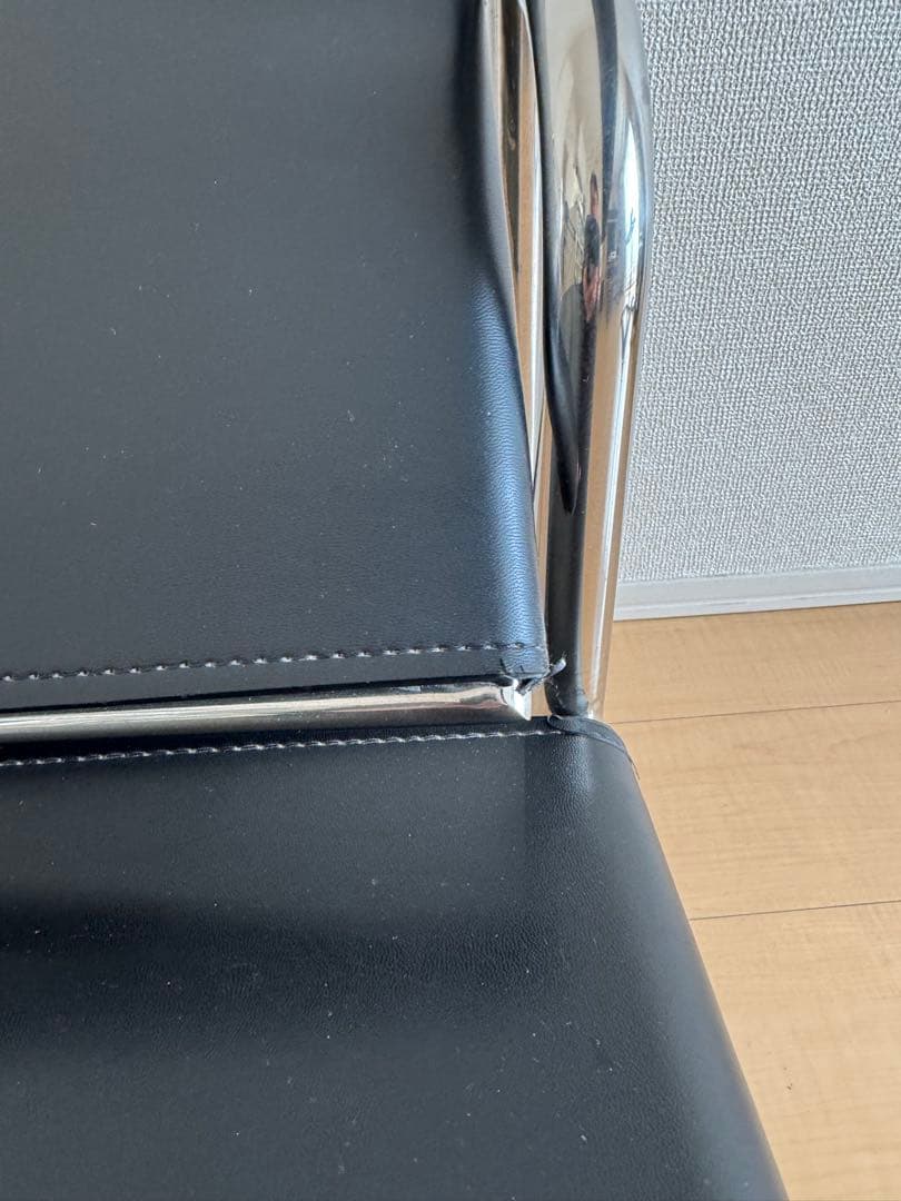 ル・コルビジェ　LC1　スリングチェア　リプロダクト　本革レザー　ブラック　黒