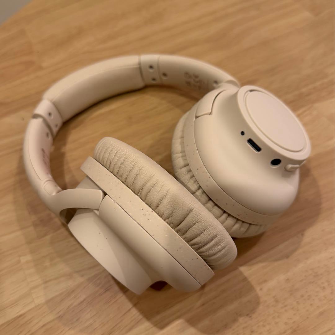 美品 ATH-S300BT ベージュ Bluetooth ワイヤレスヘッドホン