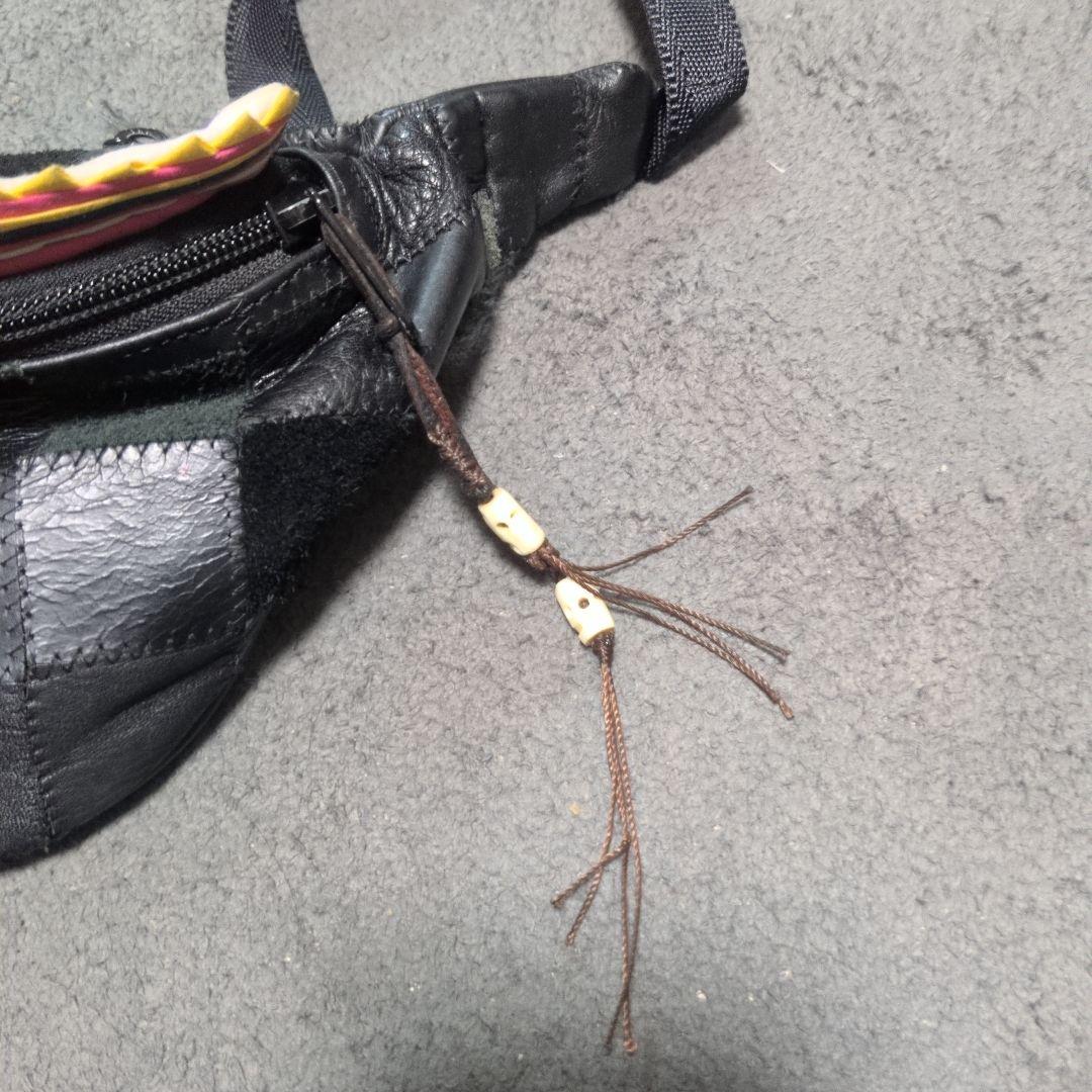 nada.ウエストバッグ　レザー