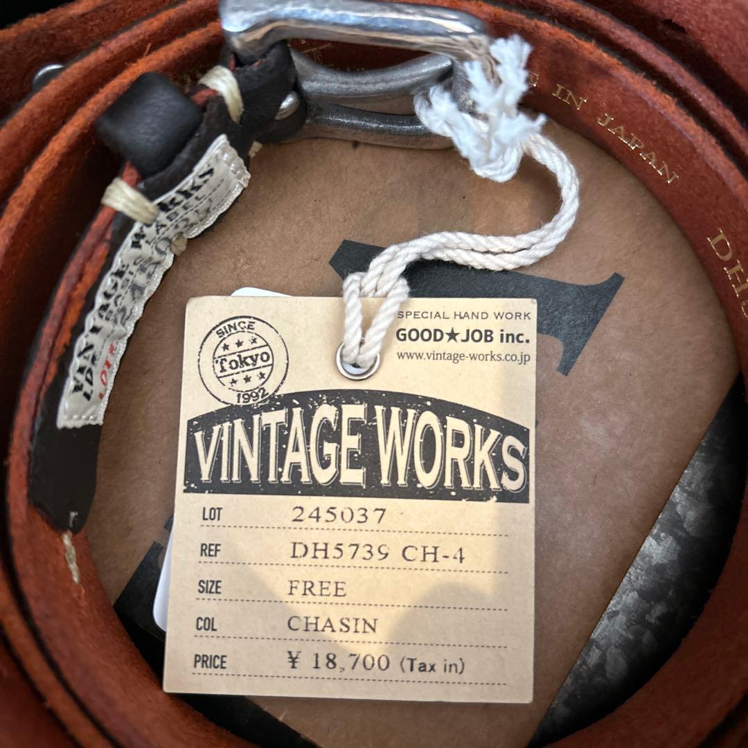 未使用　ヴィンテージワークス DH5739 CH-4 茶芯　フリーサイズ