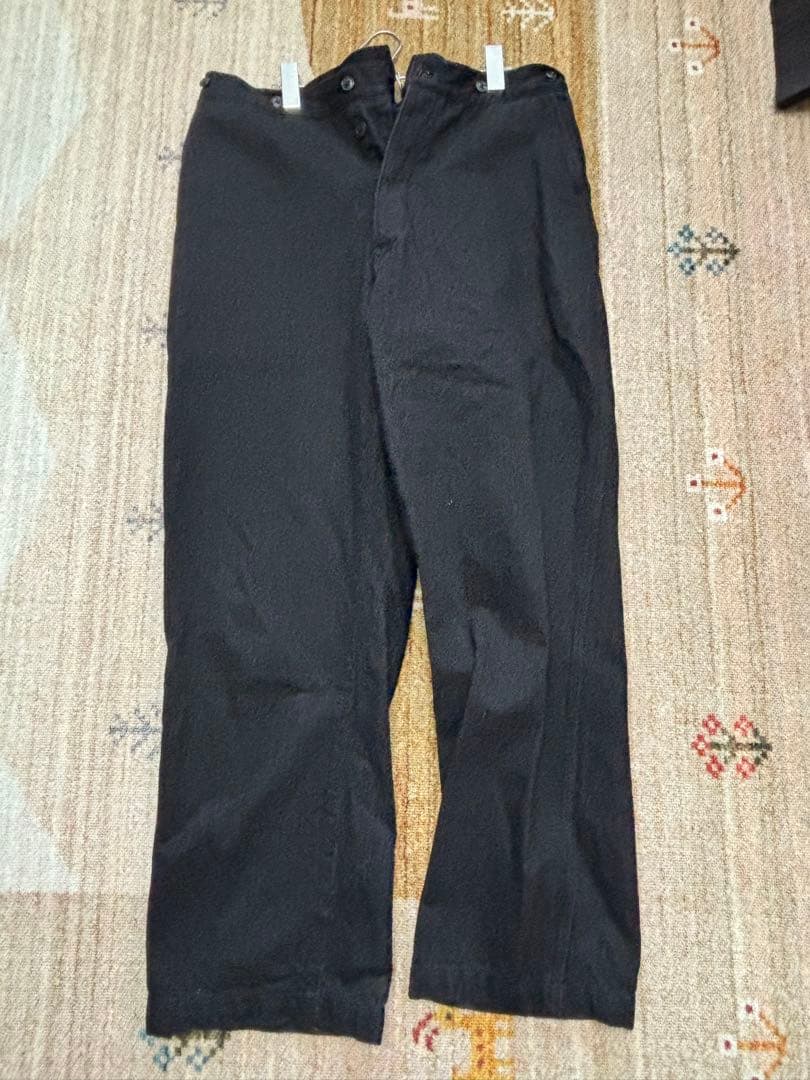 コモリcomoliデニムオーバーパンツブラック2
