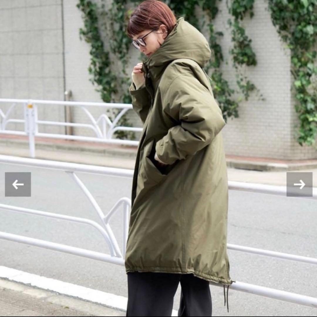 未使用級✨spick and span 撥水フーデッドダウンコート 36 カーキ