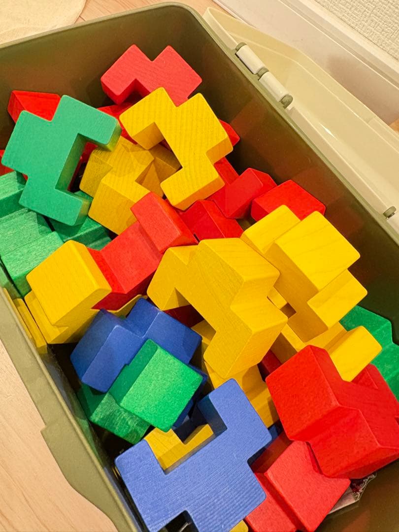 il Leccio トーテム48 知育玩具 木製ブロックセット 積み木