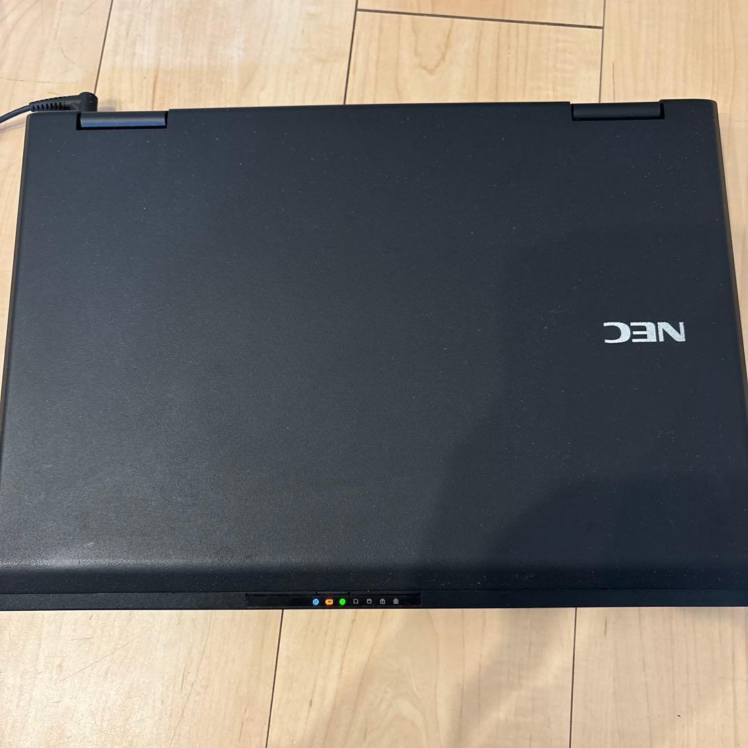 【ジャンク品】NECノートPC ブラック ジャンク　ACアダプター付き