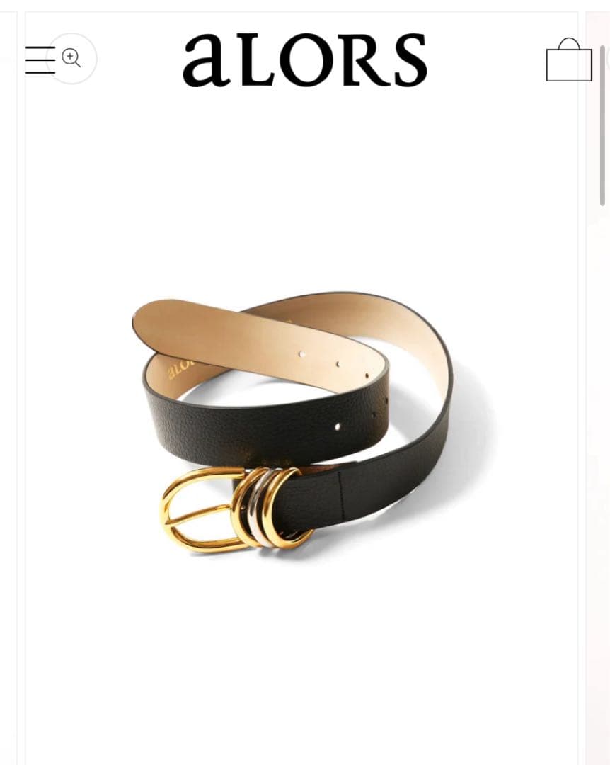 aLORS paris ベルト 70 ブラック