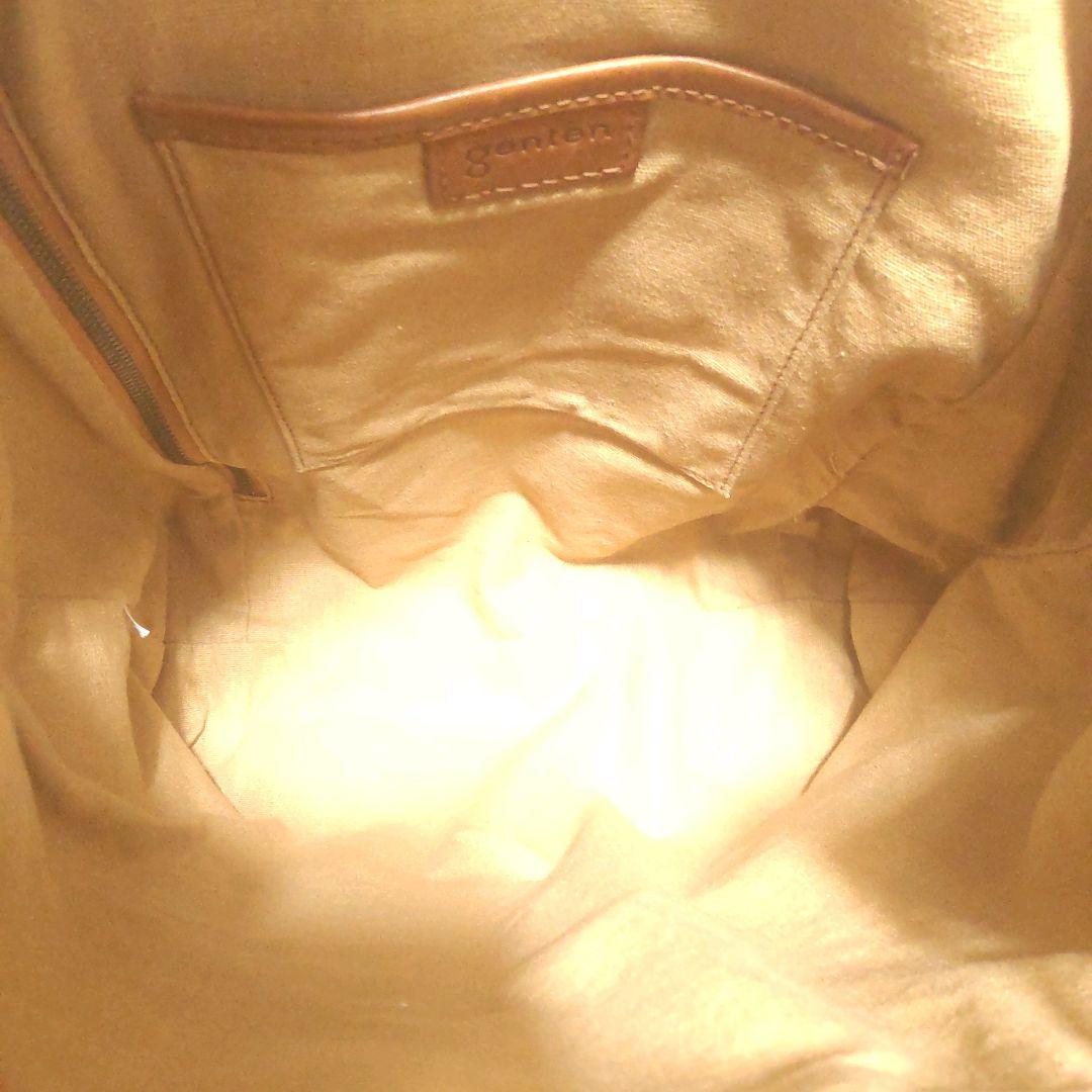 【genten/ゲンテン】 美品 Soffice レザー バックパック リュック