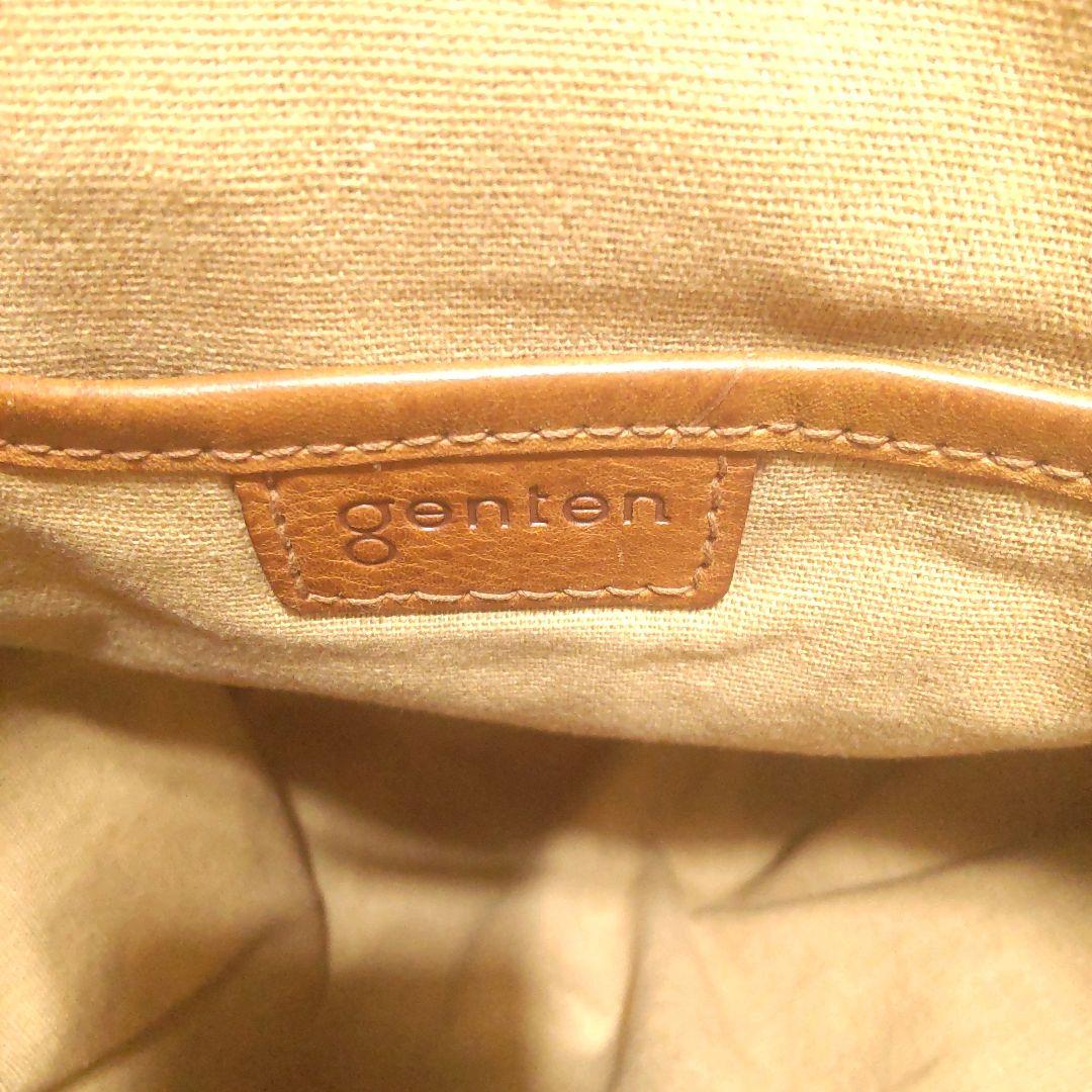 【genten/ゲンテン】 美品 Soffice レザー バックパック リュック