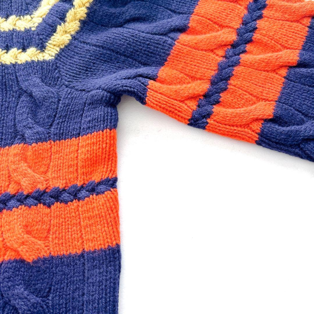 現行✨ポロラルフローレン　カシミヤ混マルチボーダーニットカーディガン芸能人着用M