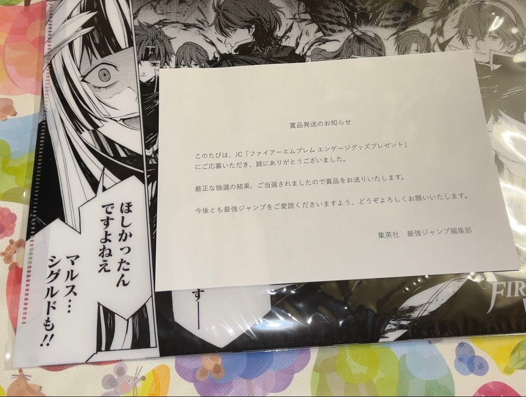 モ*☆様 ファイアーエムブレムエンゲージ 抽プレ品 A4クリアファイル