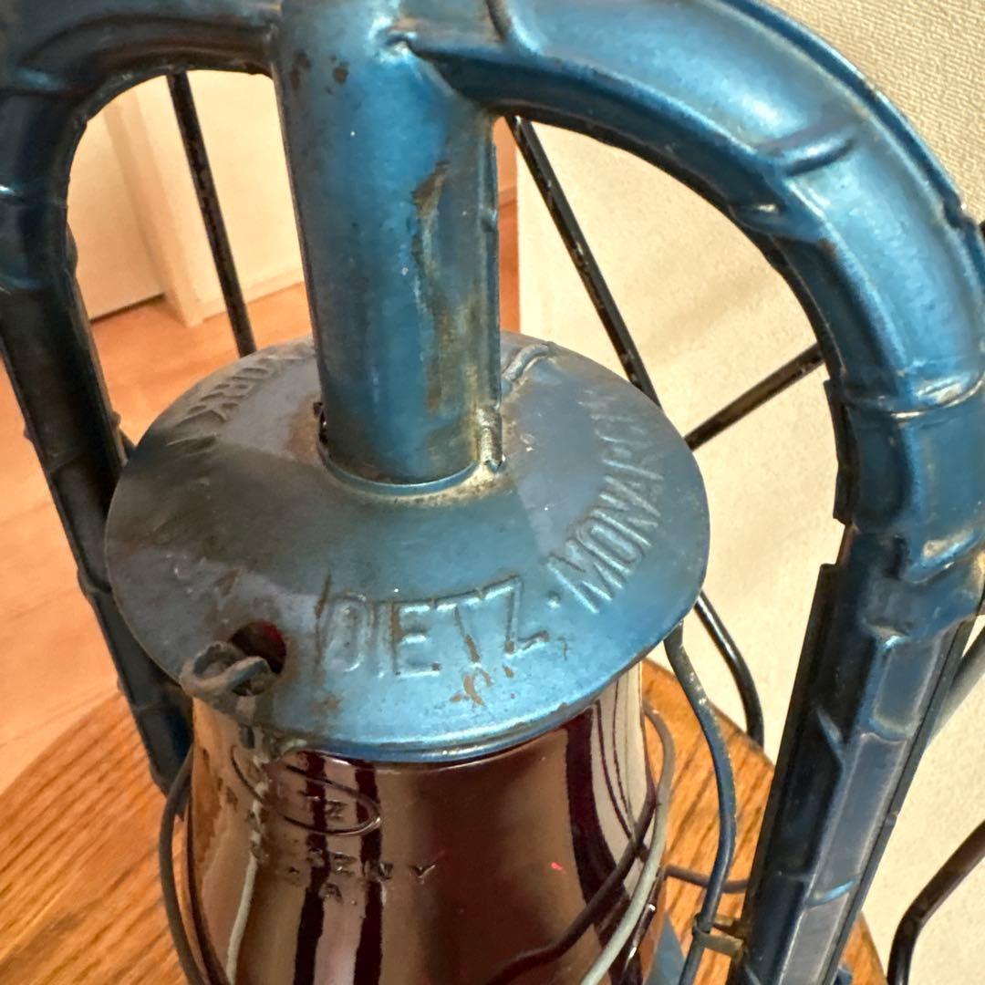 DIETZ オイルランタン　アンティーク　レッドグローブ　実働可能