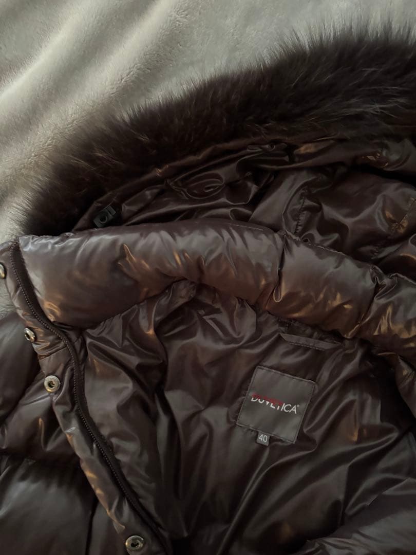DUVETICA ダークブラウン ロングダウンジャケット 40