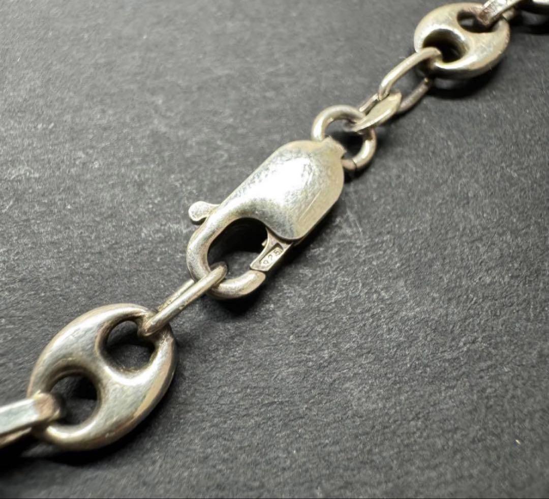 希少　Mexico 47㎝マリンチェーン ネックレス silver925