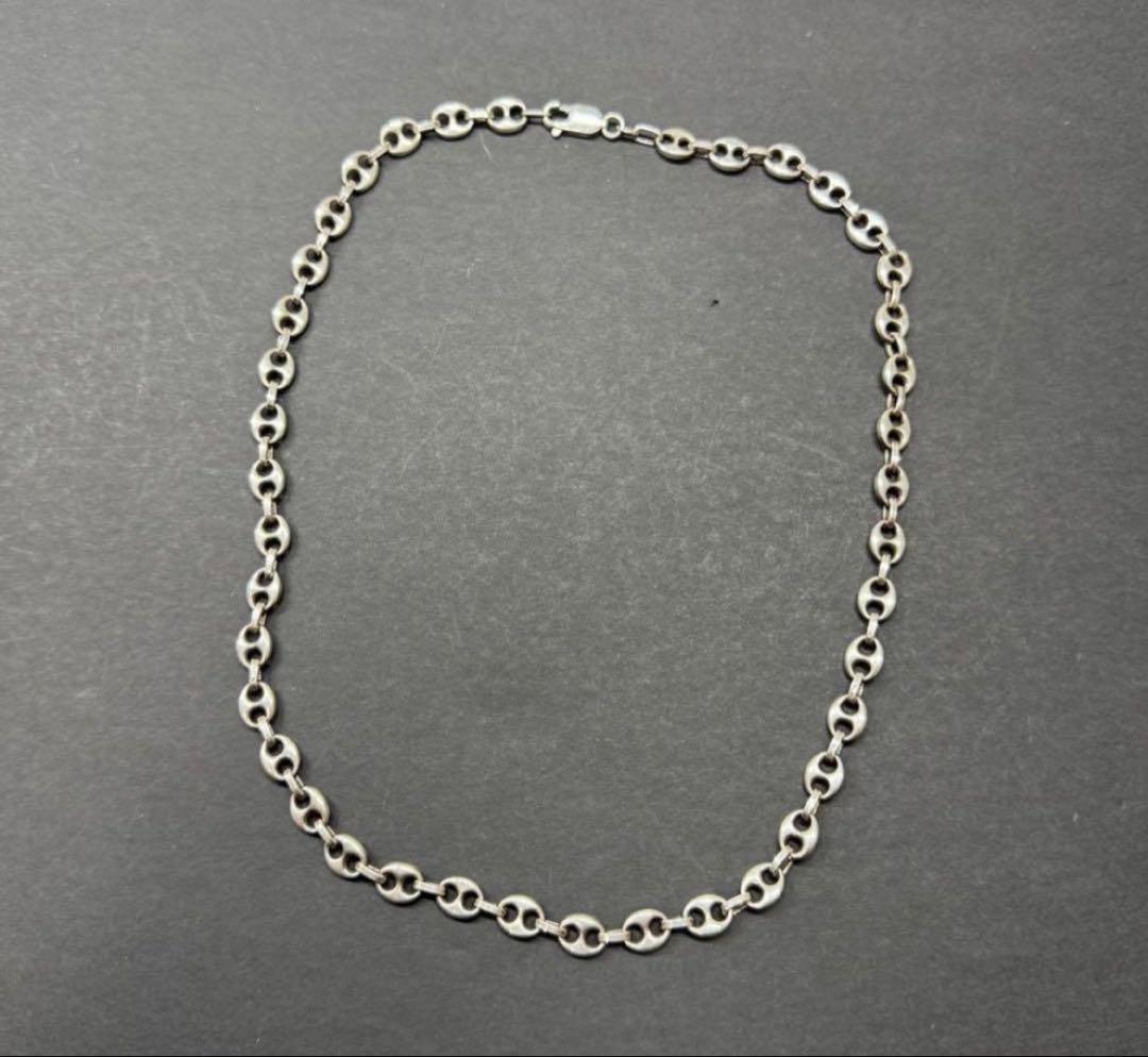 希少　Mexico 47㎝マリンチェーン ネックレス silver925