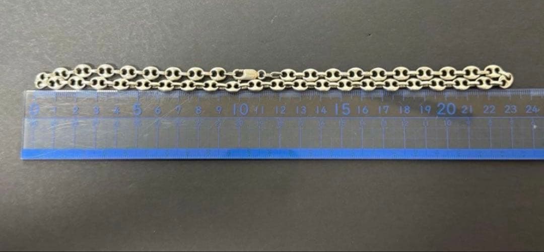 希少　Mexico 47㎝マリンチェーン ネックレス silver925