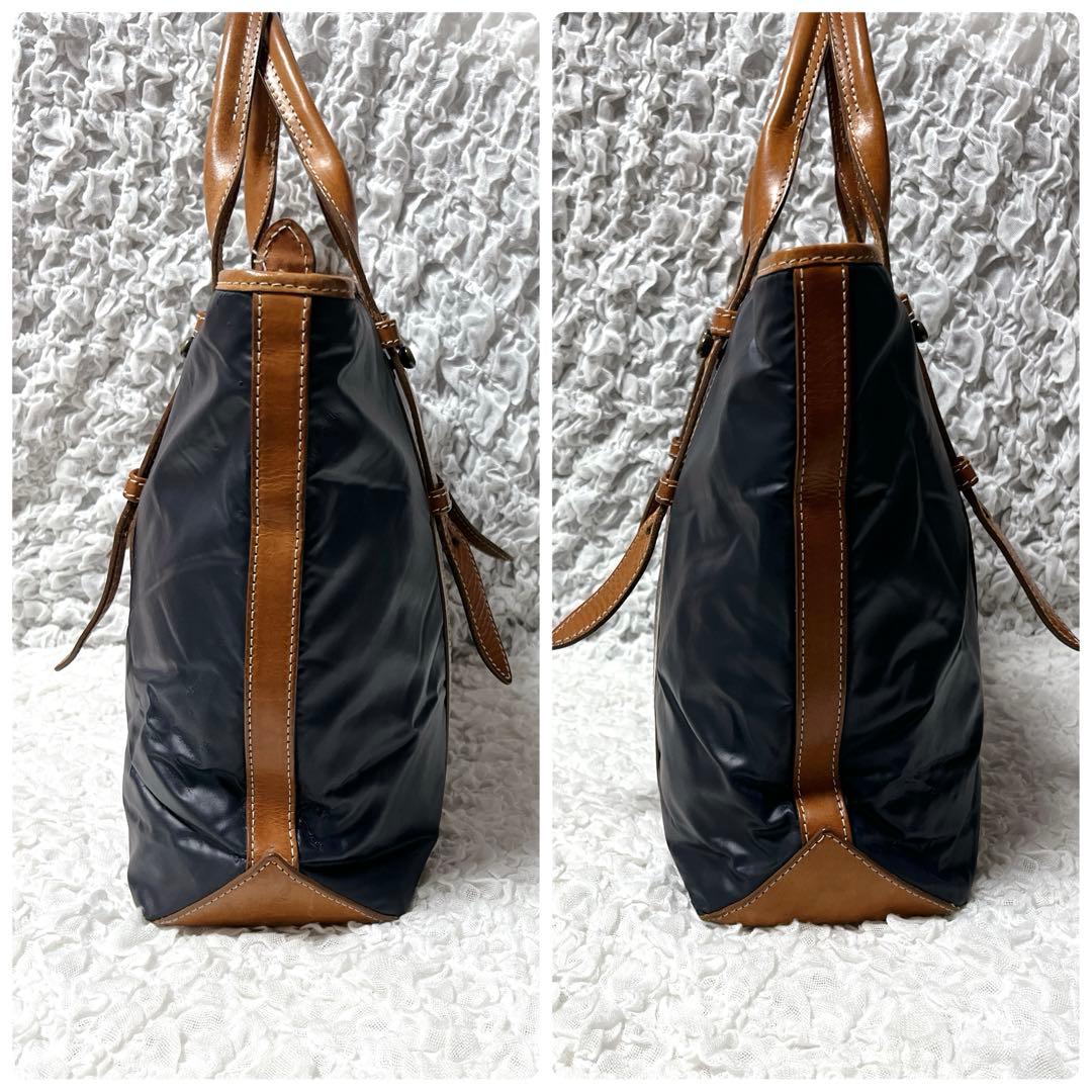 希少✨バチュークロス　ハンティングワールド　ネイビー トートバッグ A4 通勤