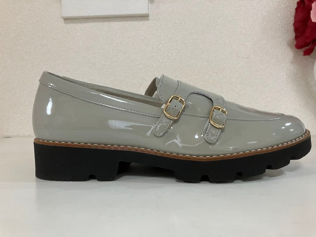 未使用！【アシックスウォーキング】pedala ダブルモンクローファー 24