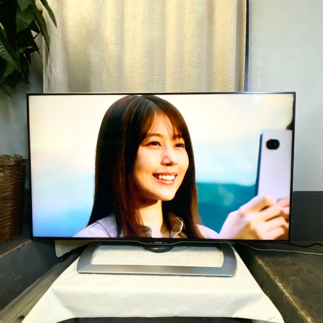 機能も画像も文句なし♪45Vでサイズもイイ！ ４Ｋ液晶カラーテレビ AQUOS