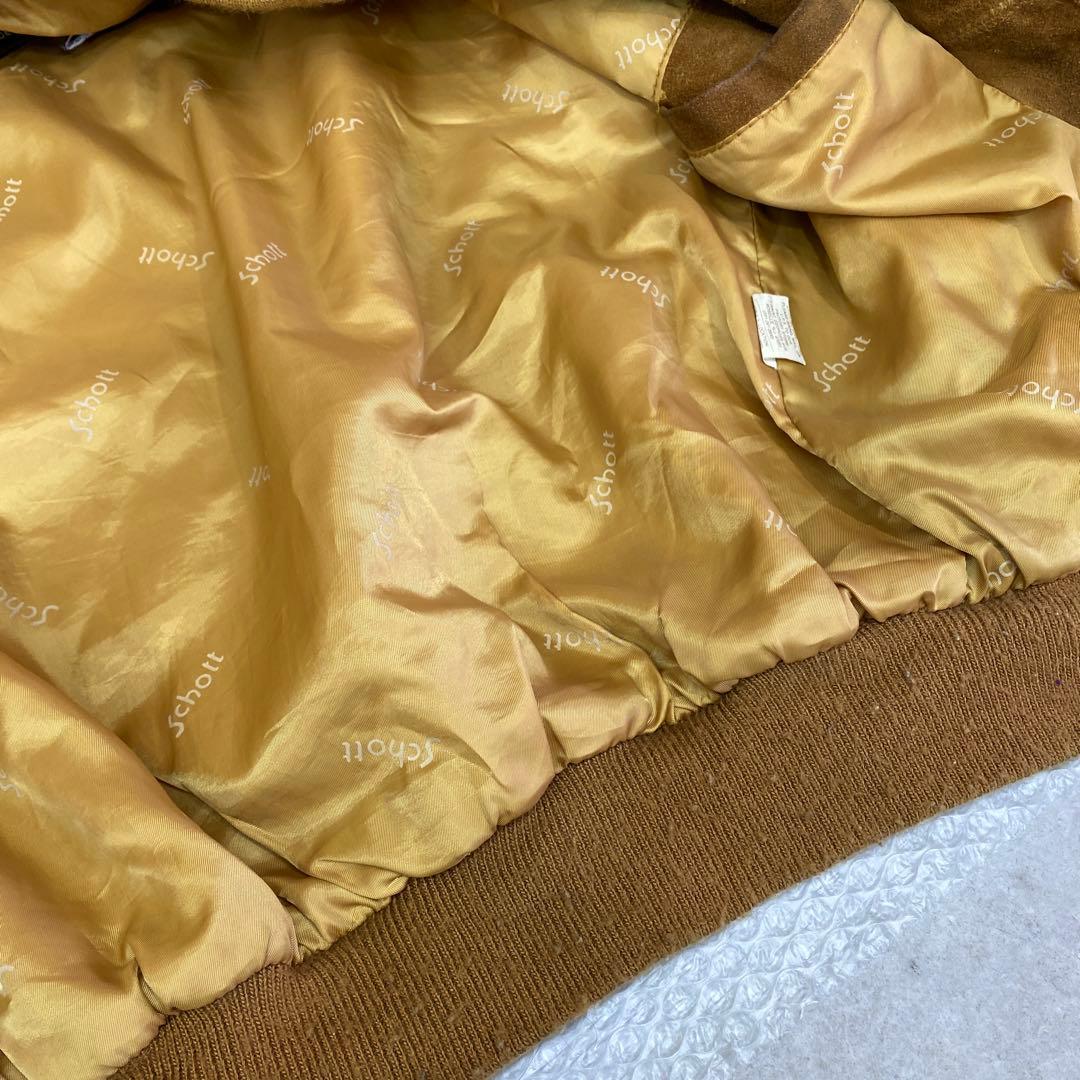 Schott レザージャケット・ブルゾン/40/スウェード/無地/USA