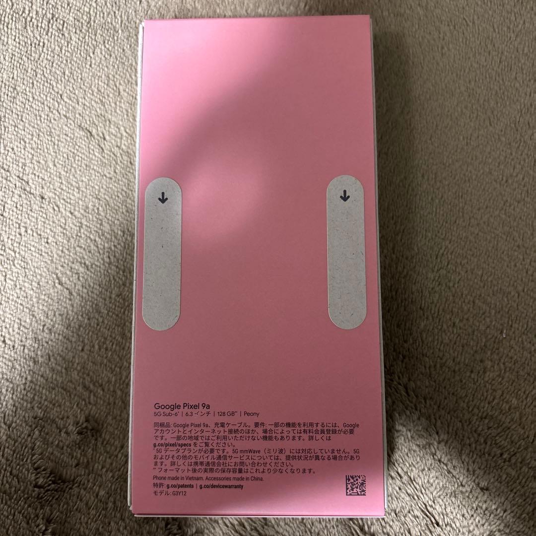 Google Pixel 9a ピンクpeony 新品未使用 pixel9a